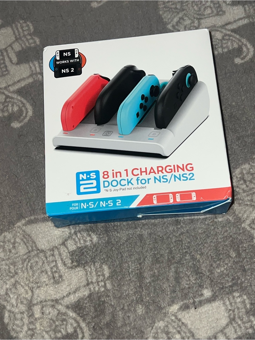 8-in-1 NS/NS2 Charging Dock - White